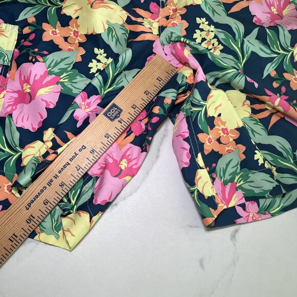 Men's Swim Shorts Swimming Trunks Beach Board Swimwear Lined NWT Chaps Tropical - Picture 10 of 12